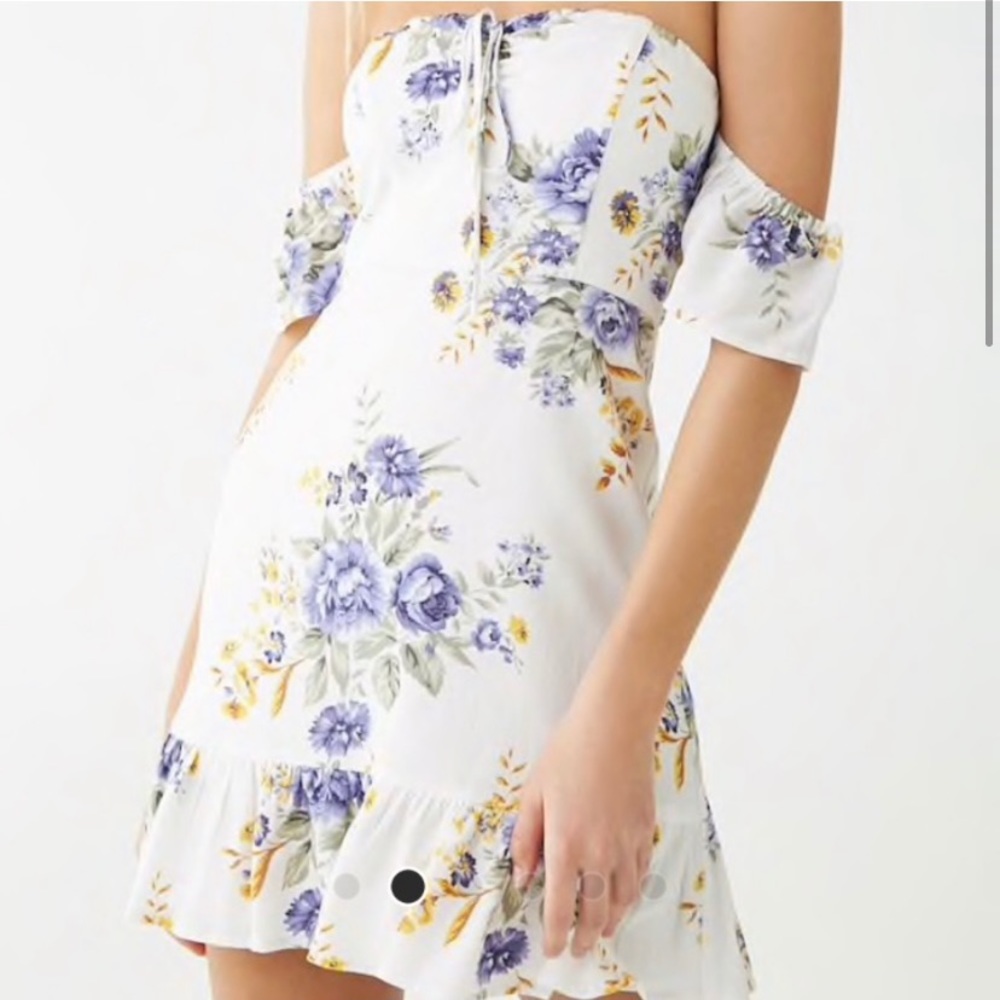 Floral off the shoulder dress